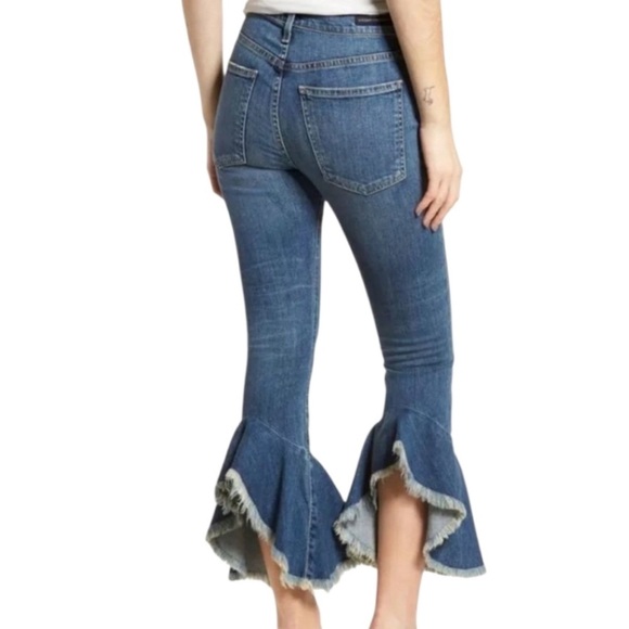 NWT Citizens Of Humanity Blue Flare Wide Leg Jeans - Picture 1 of 6